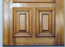 photo of laminated wood in a door