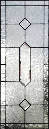 double house gluechip leaded glass window custom glass design