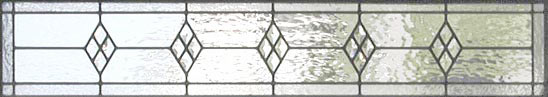 leaded glass diamonds window