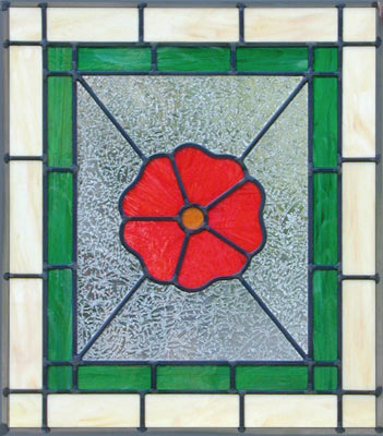 stained glass window flower