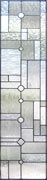 Custom stained and leaded glass window Frank Lloyd Wright inspired