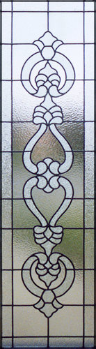 Custom privacy leaded glass window