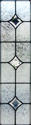 leaded glass stars sidelight panel