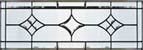 CH7H6P leaded glass bevel transom