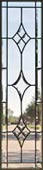 leaded glass sidelight panel
