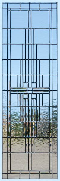 leaded glass window custom glass design