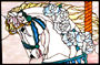 stained glass carousel leaded glass window