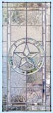 Custom leaded glass beveled Texas Star sidelight window
