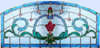 leaded glass transom