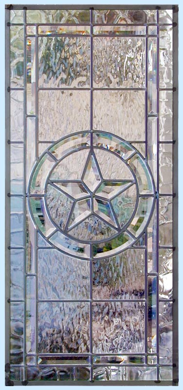 Texas Star vertical leaded glass custom sidelight window