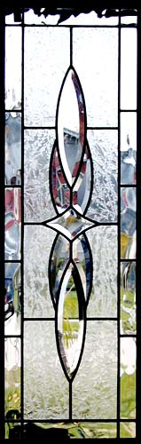 Custom leaded glass bevel window