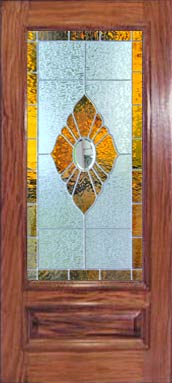 leaded glass beveled window