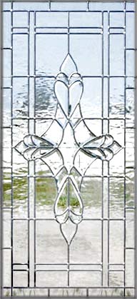 leaded glass beveled window