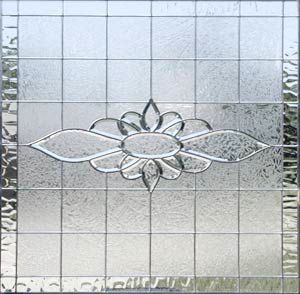 large leaded glass beveled window