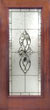mahogany door with hg339 leaded glass bevel window