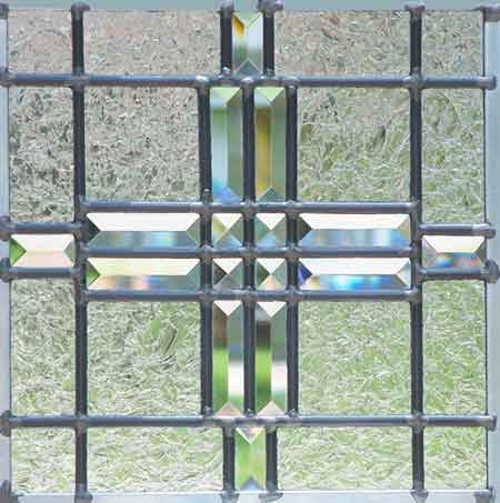 leaded glass pencil bevels window