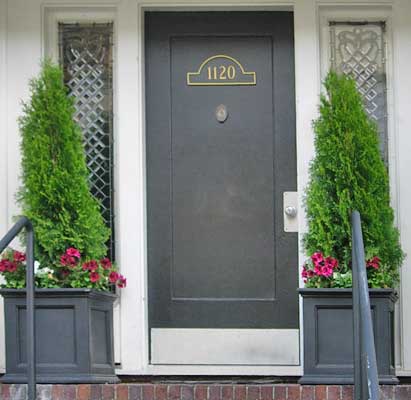 Custom beveled leaded glass sidelight window