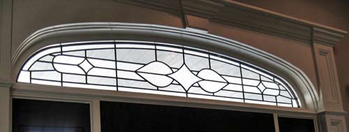 leaded glass entry