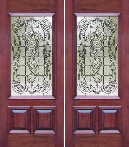 ab03 leaded glass door window