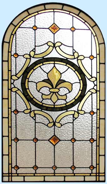 stained and leaded glass window