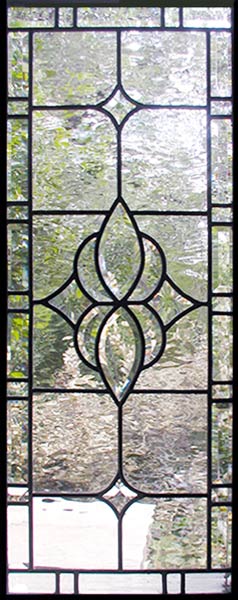 Custom leaded glass sidelight window