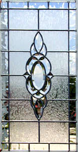 HG12P custom leaded glass bevel panel window