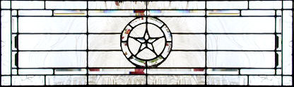 Texas Star horizontal leaded glass custom transom window