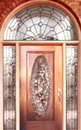 CH71E leaded glass beveled entry