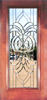 mahogany door with chbd3l leaded glass bevel window