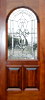 mahogany door with d132 sb34s leaded glass bevel window