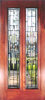 mahogany door with d200gbd1 leaded glass bevel window