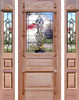 VICTORIAN leaded glass beveled entry