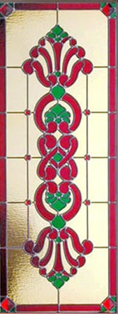 Victorian style stained glass window