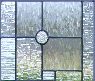 custom leaded glass clear textures abstract window