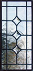Custom leaded glass beveled sidelight window