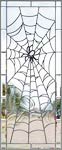 Spider Web custom leaded glass window