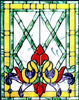 Custom stained and leaded glass victrn20 Victorian style window