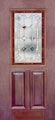 Victorian style stained and leaded glass door custom design