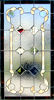 Custom stained and leaded glass vict45p Victorian style window