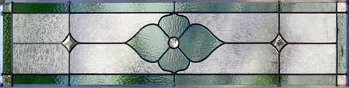 Victorian style stained glass transom window