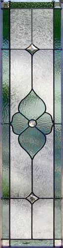 Victorian style stained glass sidelight window