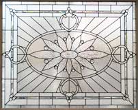 BIG 120 large Victorian style leaded glass window