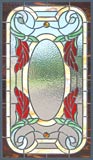 Custom stained and leaded glass vict73p Victorian style window