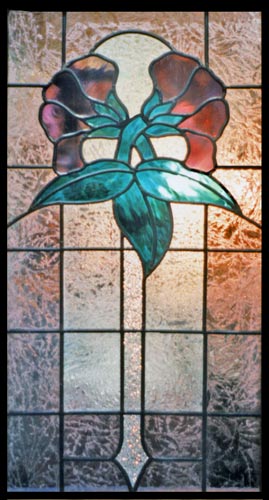 Custom stained glass ausieflwr window