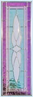 Custom stained and leaded glass beveled sidelight window