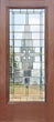 mahogany door with d100m leaded glass bevel window