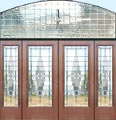 D100M pencil bevel leaded glass entry