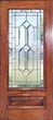 mahogany door with dblhsgc leaded bevel glass bevel window