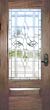 mahogany door with js21 leaded glass bevel window