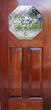 oval door with ch52 octagon leaded glass bevel window